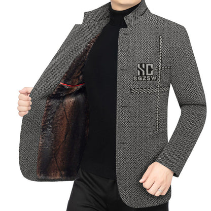 Lässiger warmer Herren-Kurzmantel