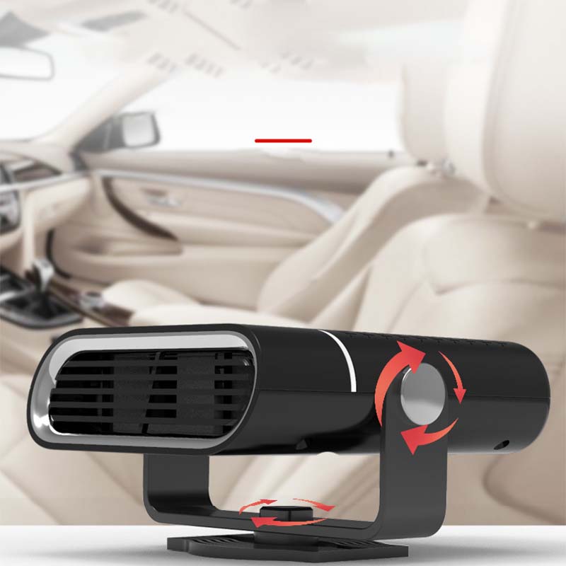 ✨ 2-in-1 Tragbare Autheizung - 360° Drehung & Doppelspannung (12V/24V) für Schnelles Entfrosten und Heizen 🚗❄️