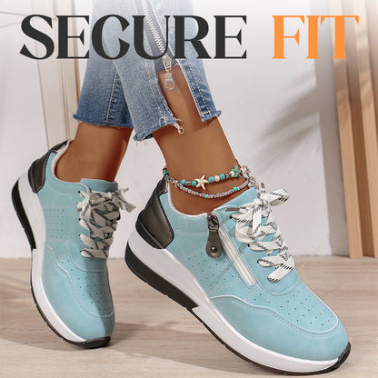Lässige Damen-Plateau-Sneaker