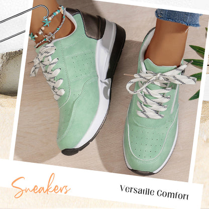 Lässige Damen-Plateau-Sneaker