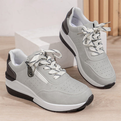 Lässige Damen-Plateau-Sneaker