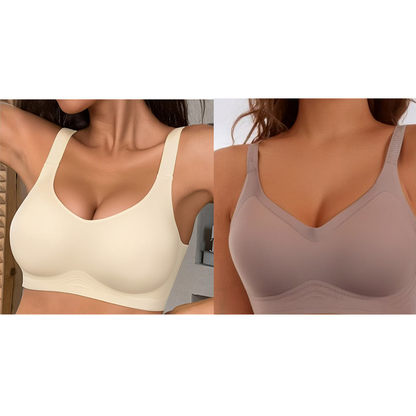 ✨ Nahtloser Damen-BH mit V-Ausschnitt – Bequem, atmungsaktiv & ideal für Sport & Freizeit!