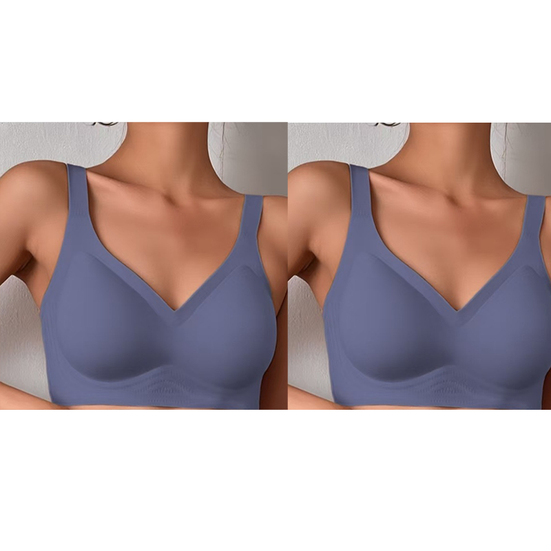 ✨ Nahtloser Damen-BH mit V-Ausschnitt – Bequem, atmungsaktiv & ideal für Sport & Freizeit!