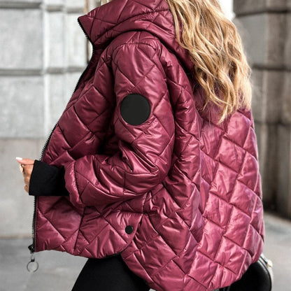 🖤 Zeitlich begrenztes Angebot 🔥 55 % Rabatt 🔥 Warme und lässige Damen-Baumwolljacke mit Kapuze