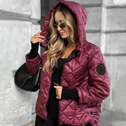 🖤 Zeitlich begrenztes Angebot 🔥 55 % Rabatt 🔥 Warme und lässige Damen-Baumwolljacke mit Kapuze