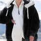 🎅Heiße Rabatte 50 % RABATT🔥Kapuzen-Fleecejacke mit Lammfellfutter🐑