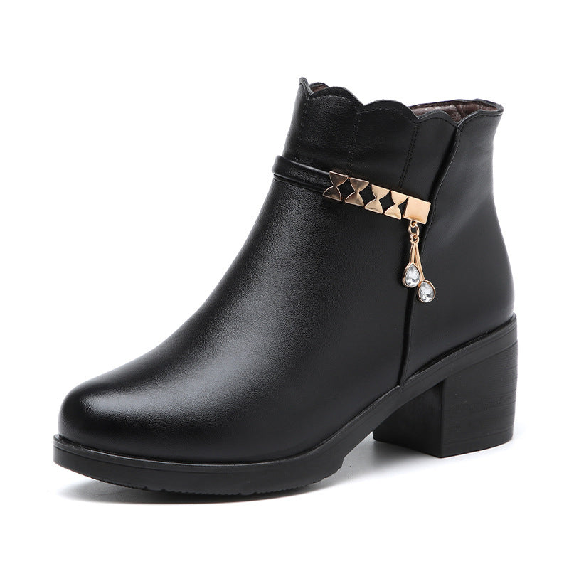 Klassiker kommen nie aus der Mode👢Damen-Winterstiefeletten mit Plüschfutter 【VERSANDKOSTENFREI】