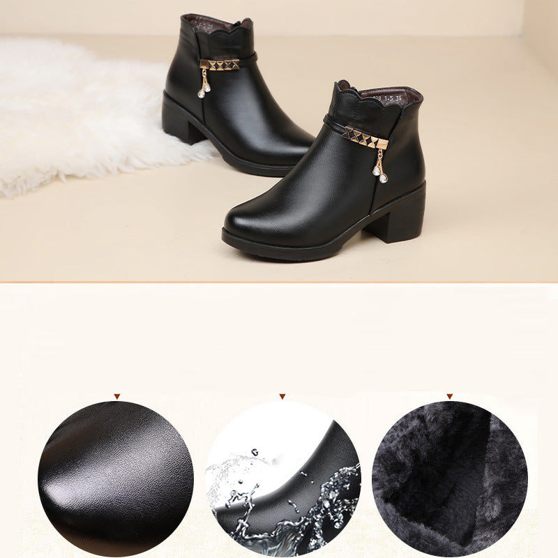 Klassiker kommen nie aus der Mode👢Damen-Winterstiefeletten mit Plüschfutter 【VERSANDKOSTENFREI】