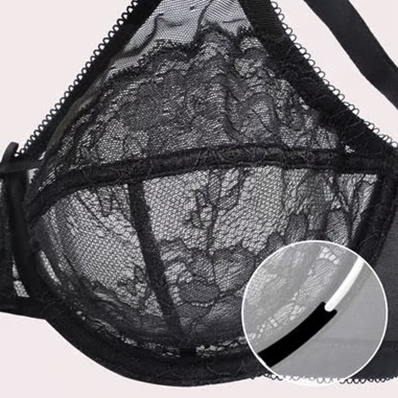 🌞Frühlingserwachen: 50% Rabatt!🖤 Minimizer-BH mit Spitze – Volle Bedeckung & Extra Hebung – Aus reiner Baumwolle