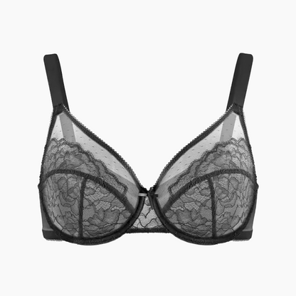 🌞Frühlingserwachen: 50% Rabatt!🖤 Minimizer-BH mit Spitze – Volle Bedeckung & Extra Hebung – Aus reiner Baumwolle