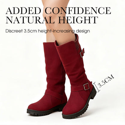 💖Black-Friday-Mega-Angebot – 50 % Rabatt!💖Damen Slouchy Boots bis zur mittleren Wade