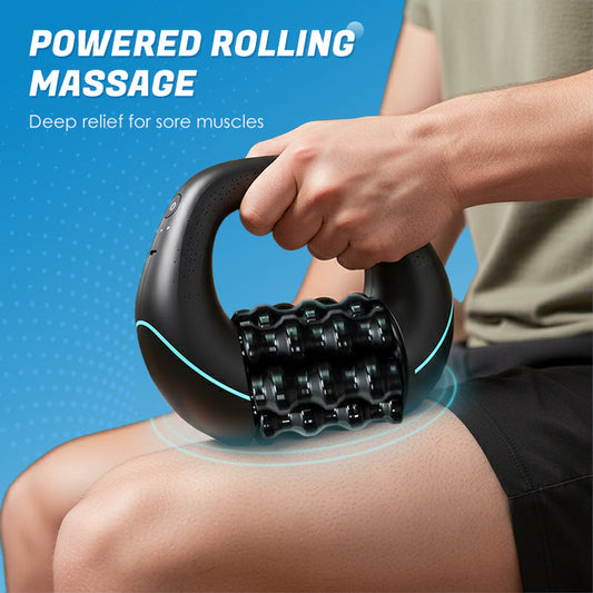 🌞Frühlingserwachen: 50% Rabatt!💪Elektrisches Handmassagegerät mit Rollen – Tiefengewebsmassage, 3 Intensitätsstufen & Wiederaufladbar für Muskelentspannung