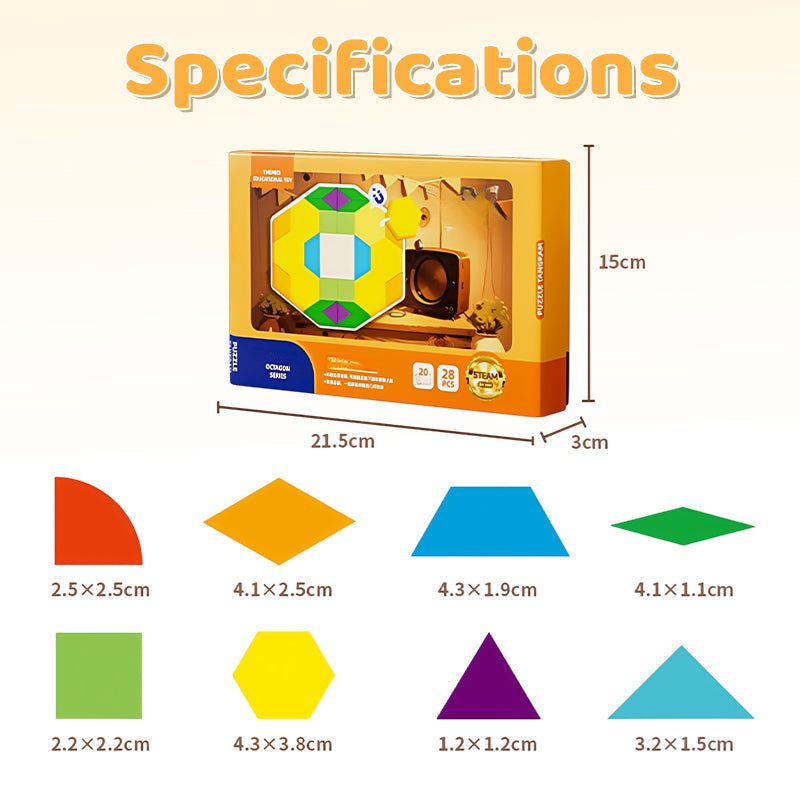 Magnetisches Tangram-Puzzle für Kinder