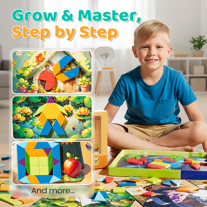 Magnetisches Tangram-Puzzle für Kinder