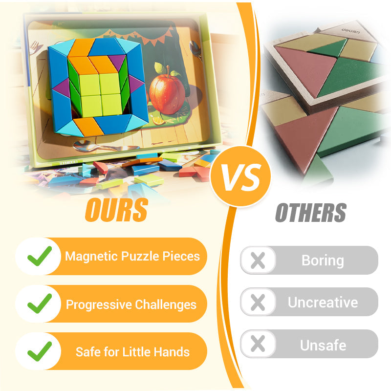 Magnetisches Tangram-Puzzle für Kinder
