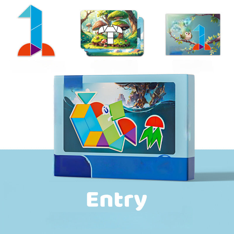 Magnetisches Tangram-Puzzle für Kinder