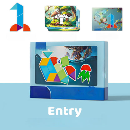 Magnetisches Tangram-Puzzle für Kinder