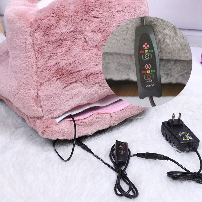 USB-Fußwärmer mit 3 Heizstufen & Kuschelbezug – Wärme für Zuhause, Bett & Sofa