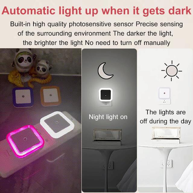 🌞Frühlingserwachen: 50% Rabatt!✨ LED-Smart-Nachtlicht mit Lichtsensor – Automatisch & energiesparend | Sanftes, augenfreundliches Licht!