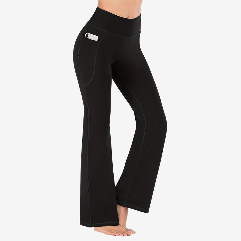 🎉 Neujahrsgeschenk – 50% RABATT!🔥Ultra Sculpt High-Waist Bauchformende Flare-Legging: Bequemes Stretchmaterial + Funktionelle Seitentaschen – Stylisch für Yoga & Outdoor!