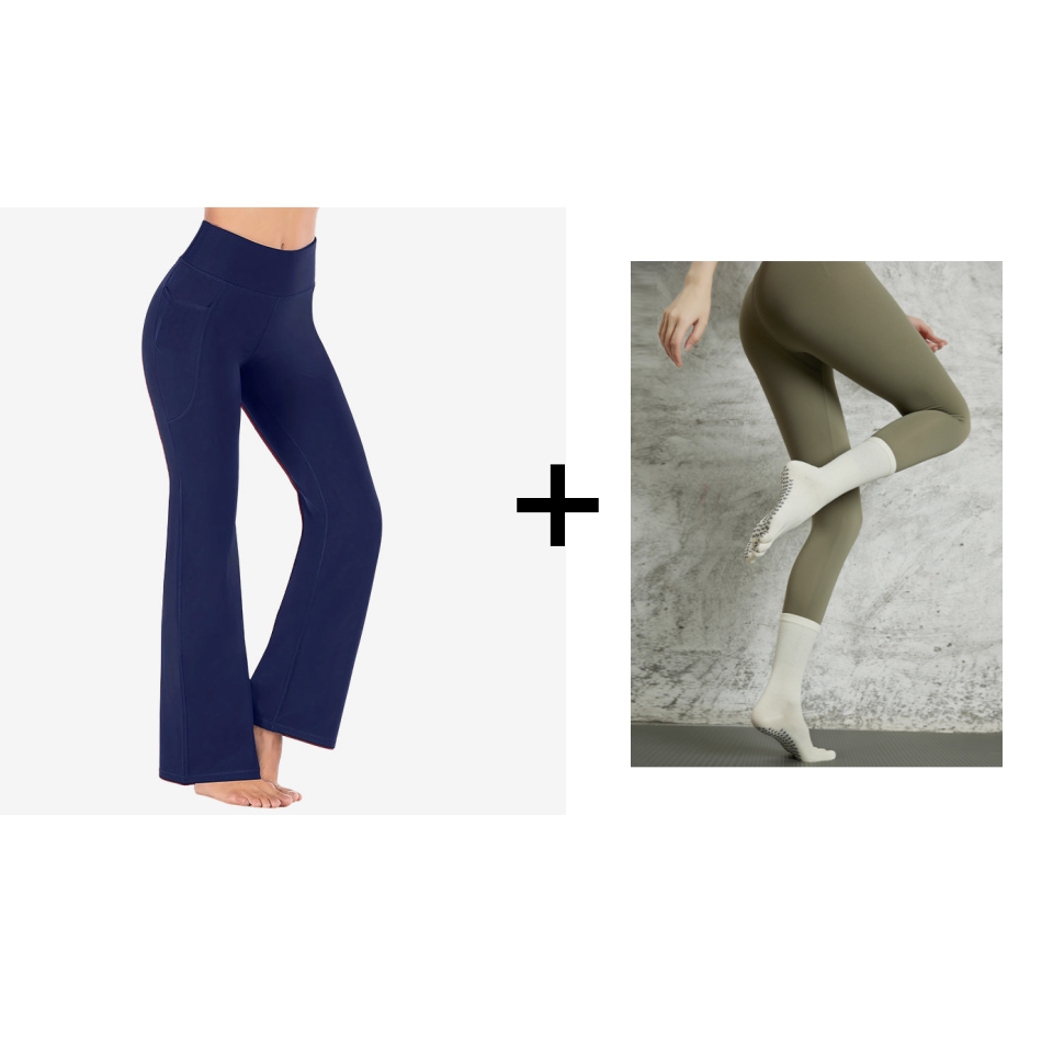 🎉 Neujahrsgeschenk – 50% RABATT!🔥Ultra Sculpt High-Waist Bauchformende Flare-Legging: Bequemes Stretchmaterial + Funktionelle Seitentaschen – Stylisch für Yoga & Outdoor!
