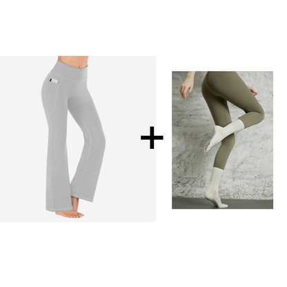 🎉 Neujahrsgeschenk – 50% RABATT!🔥Ultra Sculpt High-Waist Bauchformende Flare-Legging: Bequemes Stretchmaterial + Funktionelle Seitentaschen – Stylisch für Yoga & Outdoor!