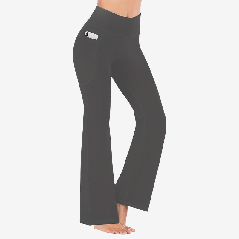 🎉 Neujahrsgeschenk – 50% RABATT!🔥Ultra Sculpt High-Waist Bauchformende Flare-Legging: Bequemes Stretchmaterial + Funktionelle Seitentaschen – Stylisch für Yoga & Outdoor!