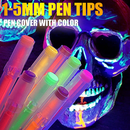 🎉 Neujahrsgeschenk – 50% RABATT!UV-Leucht-Gesichts & Körpermalstifte – 12 Farben Neon-Leuchteffekt für Partys & Feiern