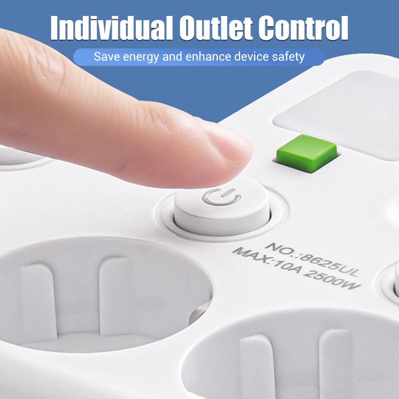 🎉 Neujahrsgeschenk – 50% RABATT!🔌Kein Kabelchaos & Ende mit dem Steckdose-Mangel!Intelligente Steckdosenleiste mit USB-Anschlüssen + Nachtlicht & individuellen Schaltern – dein kompakter Lade-Hub für Zuhause & Reise ✨