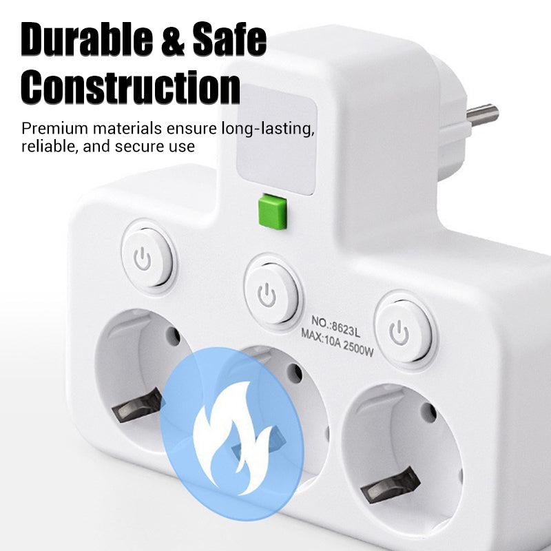 🎉 Neujahrsgeschenk – 50% RABATT!🔌Kein Kabelchaos & Ende mit dem Steckdose-Mangel!Intelligente Steckdosenleiste mit USB-Anschlüssen + Nachtlicht & individuellen Schaltern – dein kompakter Lade-Hub für Zuhause & Reise ✨
