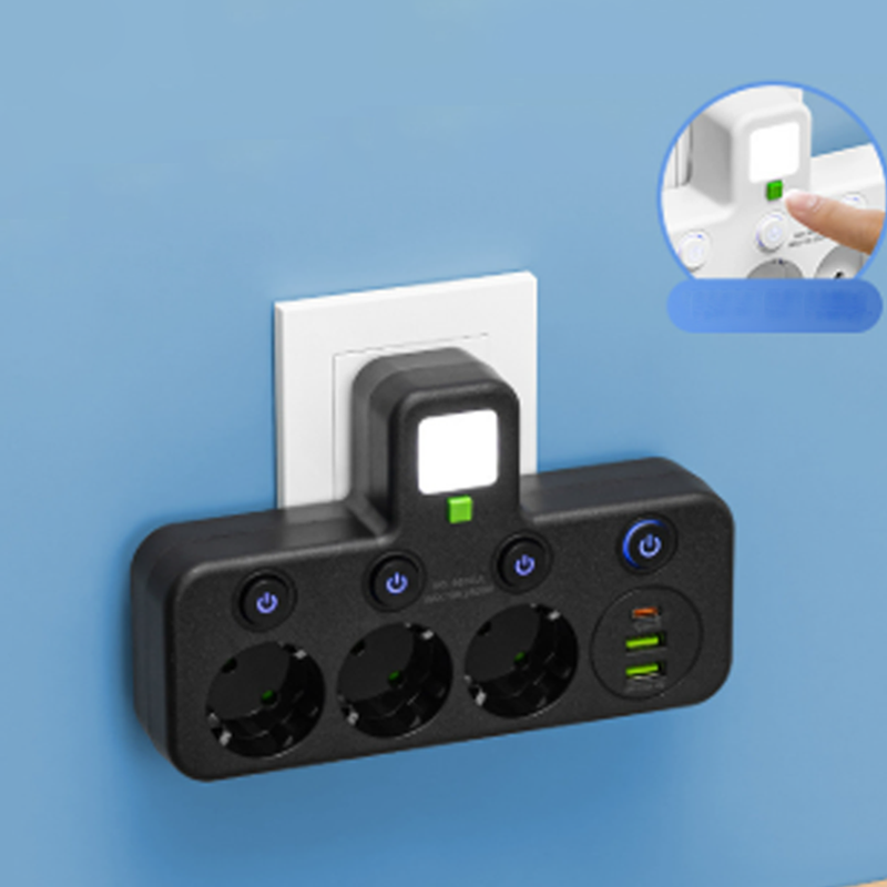 🎉 Neujahrsgeschenk – 50% RABATT!🔌Kein Kabelchaos & Ende mit dem Steckdose-Mangel!Intelligente Steckdosenleiste mit USB-Anschlüssen + Nachtlicht & individuellen Schaltern – dein kompakter Lade-Hub für Zuhause & Reise ✨
