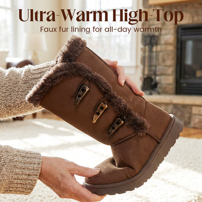🎉 Neujahrsgeschenk – 50% RABATT!🥶 Ultra-warme Damen-Schneestiefel: Kunstfellfutter + rutschfeste Sohle – klassisch stylisch für jede Winter-Tätigkeit