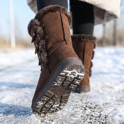 🎉 Neujahrsgeschenk – 50% RABATT!🥶 Ultra-warme Damen-Schneestiefel: Kunstfellfutter + rutschfeste Sohle – klassisch stylisch für jede Winter-Tätigkeit