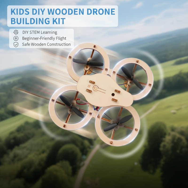 🎉 Neujahrsgeschenk – 50% RABATT!✈️ DIY-Holzdrohnen-Bausatz: Lernspaß + Höhenhalte-Technologie – sicher & stabil für Anfänger!