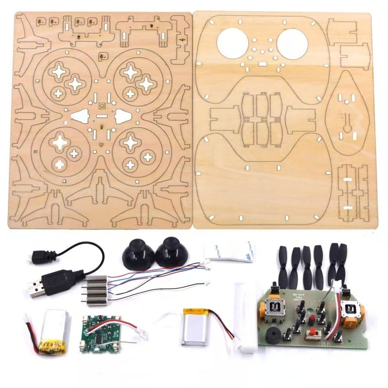 🎉 Neujahrsgeschenk – 50% RABATT!✈️ DIY-Holzdrohnen-Bausatz: Lernspaß + Höhenhalte-Technologie – sicher & stabil für Anfänger!