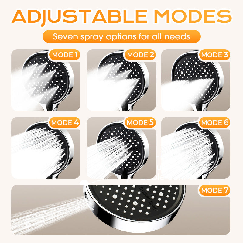 🎉 Neujahrsgeschenk – 50% RABATT!🚿Hochdruck-Regenbrause mit verstellbarem Strahl – 15 cm großes Panel & 7 Modi für das ultimative Duscherlebnis!