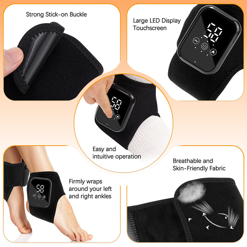 🎉 Neujahrsgeschenk – 50% RABATT!🦶 Drahtloses Knöchel-Wärmekissen (3-Stufen-Wärme + Vibrationsmassage) – 15-Min-Timer & 2000-mAh-Akku: Lindert Knöchelbeschwerden überall!