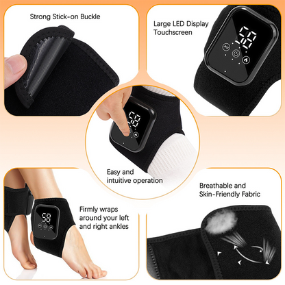 🎉 Neujahrsgeschenk – 50% RABATT!🦶 Drahtloses Knöchel-Wärmekissen (3-Stufen-Wärme + Vibrationsmassage) – 15-Min-Timer & 2000-mAh-Akku: Lindert Knöchelbeschwerden überall!