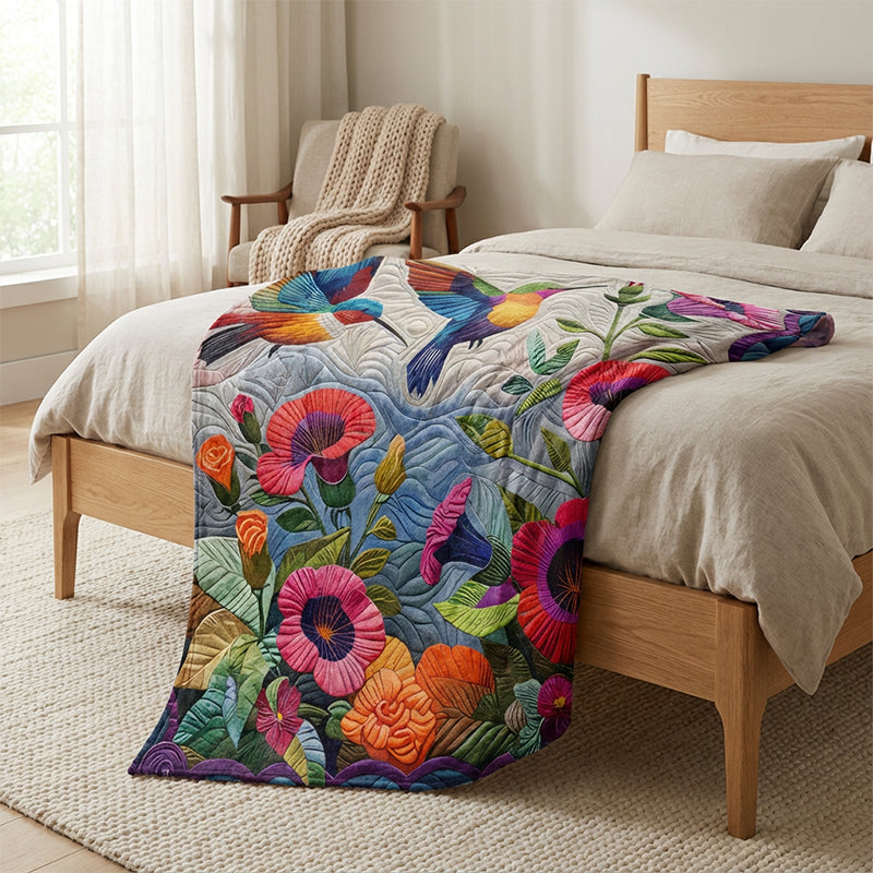 Kuschelige und weiche Flanelldecke mit Blumenmuster
