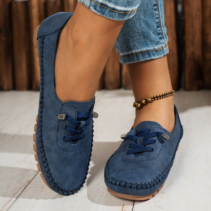 🎉 Neujahrsgeschenk – 50% RABATT!👟 Damen Bequeme Casual Loafers: Weiches PU-Leder + Rutschfeste Sohle – Perfekt zu jedem Outfit & für jeden Tag!