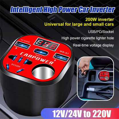 🎉 Neujahrsgeschenk – 50% RABATT!🚗 Intelligenter Auto-Adapter (Becherhalter-Design): 100W Super-Schnellladung + 9-facher Schutz – Stabil & kompatibel mit allen Geräten!