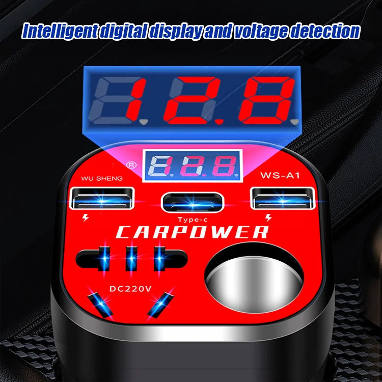 🎉 Neujahrsgeschenk – 50% RABATT!🚗 Intelligenter Auto-Adapter (Becherhalter-Design): 100W Super-Schnellladung + 9-facher Schutz – Stabil & kompatibel mit allen Geräten!