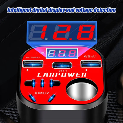 🎉 Neujahrsgeschenk – 50% RABATT!🚗 Intelligenter Auto-Adapter (Becherhalter-Design): 100W Super-Schnellladung + 9-facher Schutz – Stabil & kompatibel mit allen Geräten!