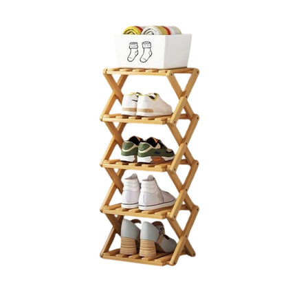 💘 Valentinstagsangebot: 50% Rabatt!👟 Langlebiges zusammenklappbares Bambus-Schuhregal – Mehrstufig & platzsparend!