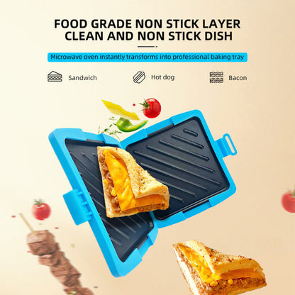 🎉 Neujahrsgeschenk – 50% RABATT!🥪 Mikrowellen-Sandwichmaker & Toaster-Grill – Multifunktional, Antihaft & Spülmaschinenfest: Schnelle Mahlzeiten in Minuten!