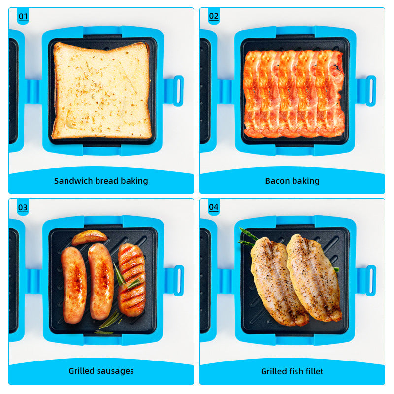 🎉 Neujahrsgeschenk – 50% RABATT!🥪 Mikrowellen-Sandwichmaker & Toaster-Grill – Multifunktional, Antihaft & Spülmaschinenfest: Schnelle Mahlzeiten in Minuten!