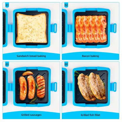🎉 Neujahrsgeschenk – 50% RABATT!🥪 Mikrowellen-Sandwichmaker & Toaster-Grill – Multifunktional, Antihaft & Spülmaschinenfest: Schnelle Mahlzeiten in Minuten!