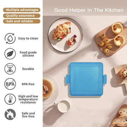 🎉 Neujahrsgeschenk – 50% RABATT!🥪 Mikrowellen-Sandwichmaker & Toaster-Grill – Multifunktional, Antihaft & Spülmaschinenfest: Schnelle Mahlzeiten in Minuten!