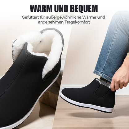 🎉 Neujahrsgeschenk – 50% RABATT!🧦 Thermoschuhe: Warm + Schmerzlindernd – flexibel für breite Füße (mit 5 Paar Socken!)