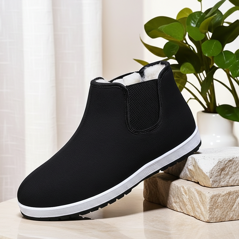 🎉 Neujahrsgeschenk – 50% RABATT!🧦 Thermoschuhe: Warm + Schmerzlindernd – flexibel für breite Füße (mit 5 Paar Socken!)
